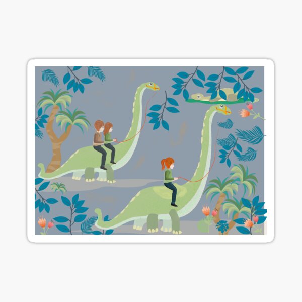 Item preview, dinosaur stickers designed and sold by Kim Prowse.