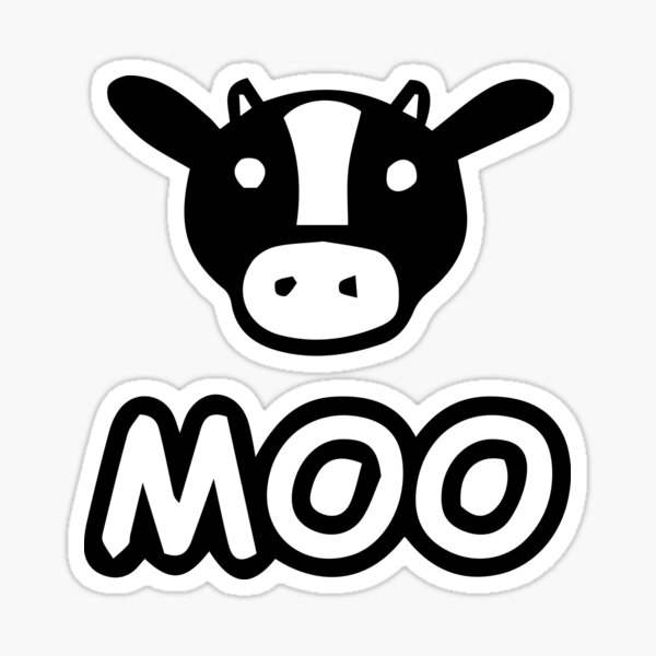 Moo Cow Sticker