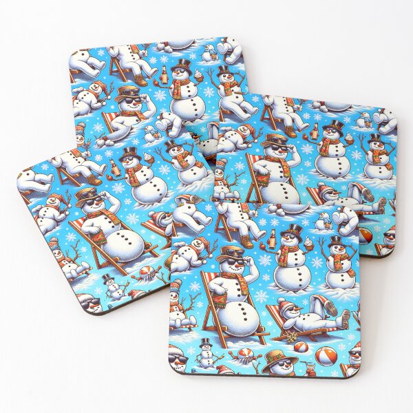 Item preview, humorous and unconventional snowmen in various poses and situations designed and sold by Mariliizzz.