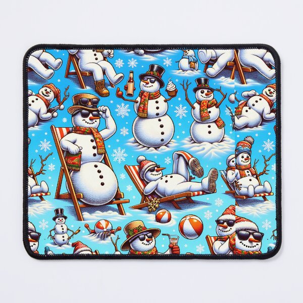 Item preview, humorous and unconventional snowmen in various poses and situations designed and sold by Mariliizzz.