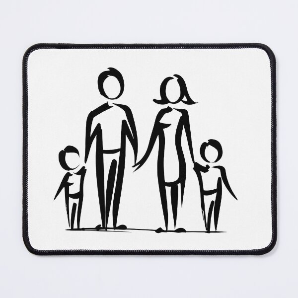 Item preview, Stick Figure of a family designed and sold by welshdesigns.