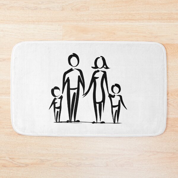 Item preview, Stick Figure of a family designed and sold by welshdesigns.