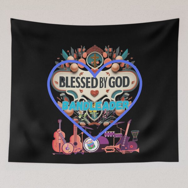 Item preview, BLESSED BY GOD BANDLEADER designed and sold by carlos crane.
