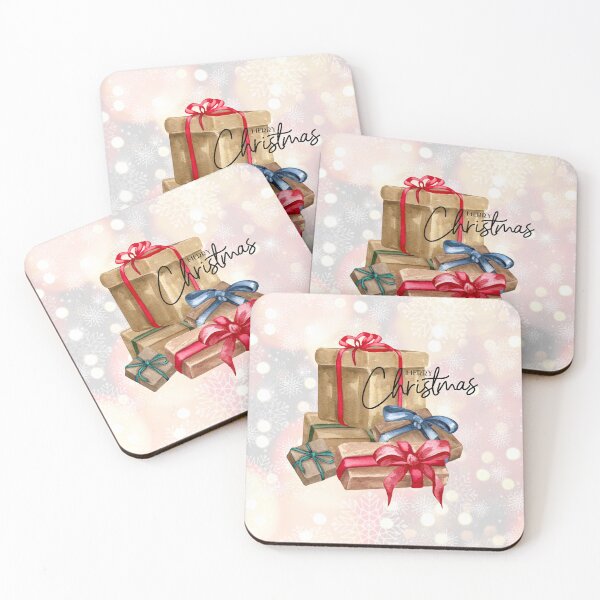 Item preview, Merry Christmas Packages in Watercolor designed and sold by tomorrowsart.