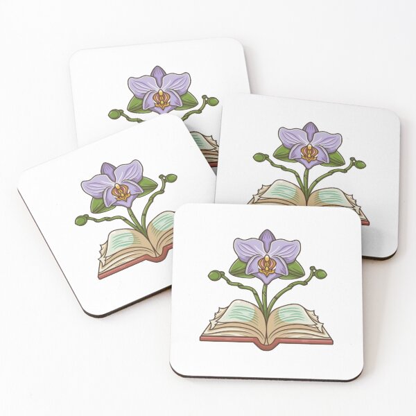 Item preview, Flowers Growing From Book | A beautiful Mixed light purple Orchid designed and sold by CircinusStore.