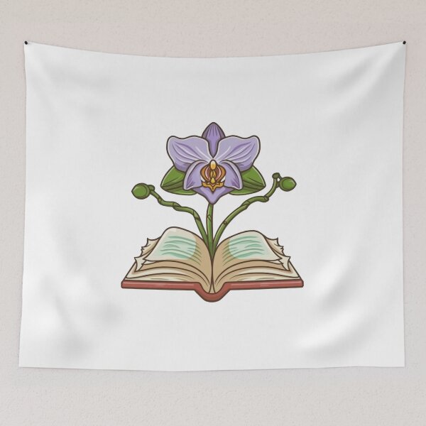 Item preview, Flowers Growing From Book | A beautiful Mixed light purple Orchid designed and sold by CircinusStore.
