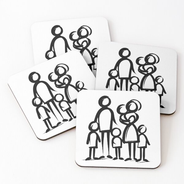 Item preview, Stick Figure of a family designed and sold by welshdesigns.