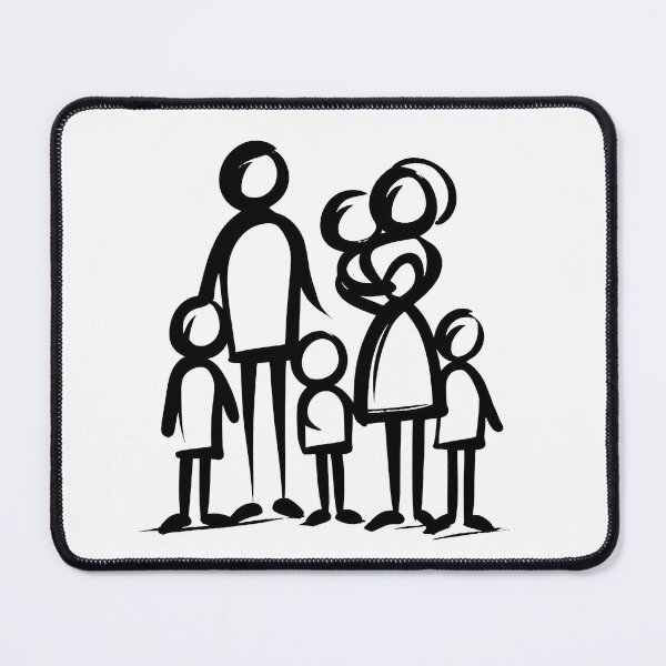 Item preview, Stick Figure of a family designed and sold by welshdesigns.