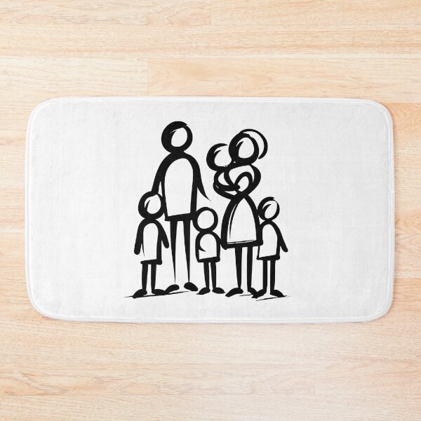 Item preview, Stick Figure of a family designed and sold by welshdesigns.