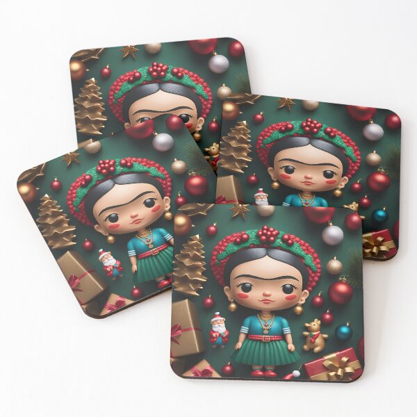 Item preview, Frida Doll Christmas Scence designed and sold by GooGooPop.