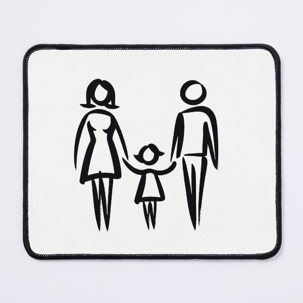 Item preview, Stick Figure of a family designed and sold by welshdesigns.