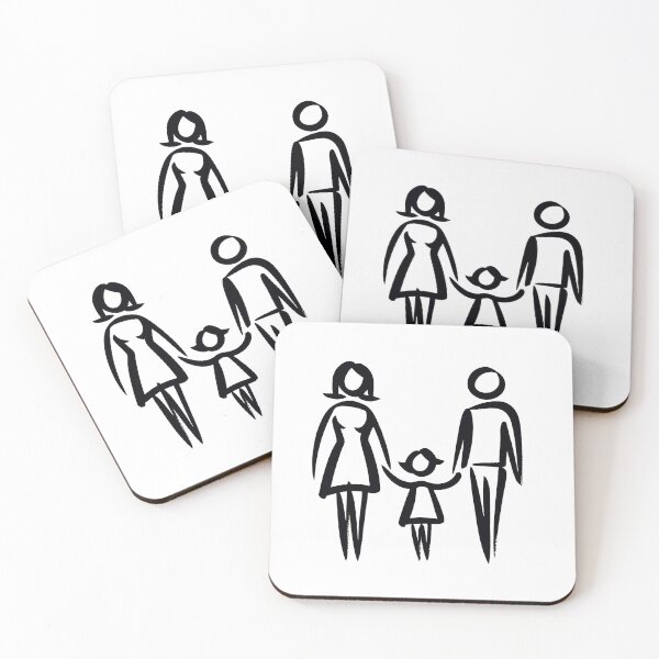 Item preview, Stick Figure of a family designed and sold by welshdesigns.