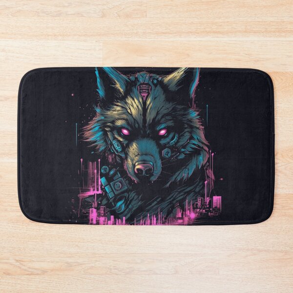Item preview, Sentinel Wolf - Neon Nightwatch designed and sold by CleverboyDsgns.