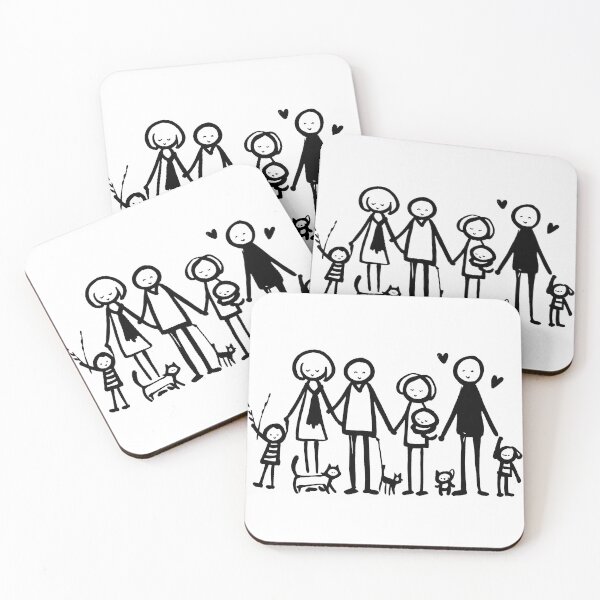 Item preview, Stick Figure of a family designed and sold by welshdesigns.