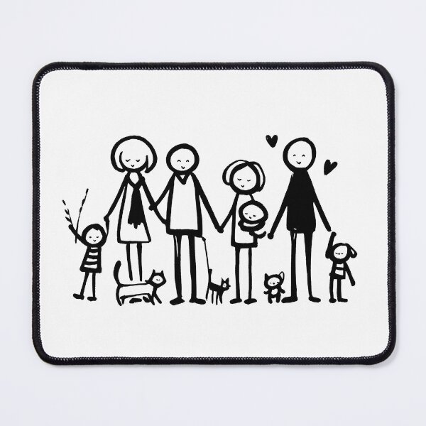 Item preview, Stick Figure of a family designed and sold by welshdesigns.