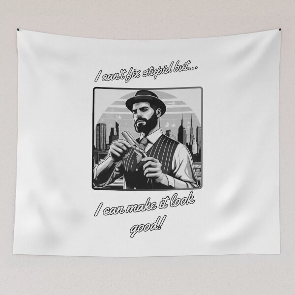 Item preview, Barber no.4 - I can't fix stupid but...! designed and sold by QvDesigns.
