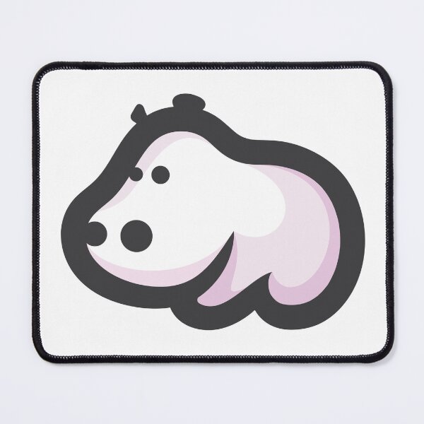 Item preview, Cute Hippo Cartoon Drawing designed and sold by RetroArtCulture.