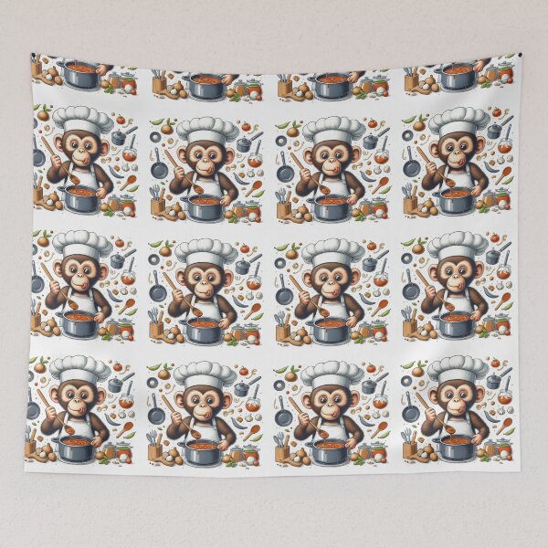 Item preview, Monkey Cooking #1 designed and sold by GastArtVolution.