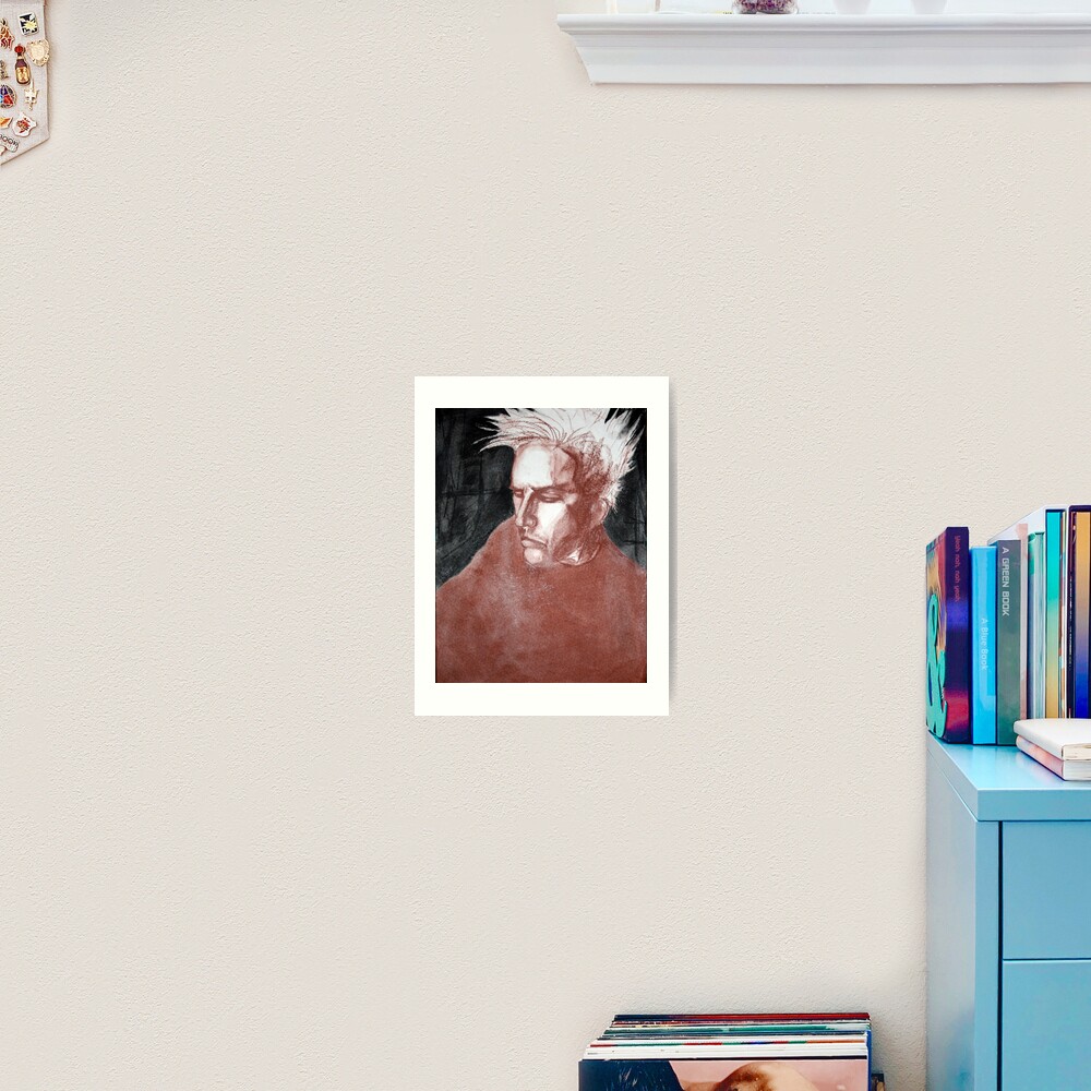 self portrait as sung by joplin Art Print
