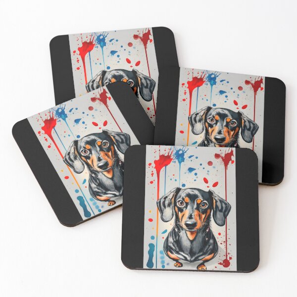 Item preview, Color splat 1/4 designed and sold by DachshundsOnRB.