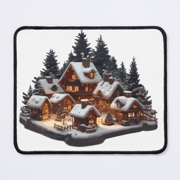 Item preview, Small Christmas town designed and sold by AlejaJorgeShop.