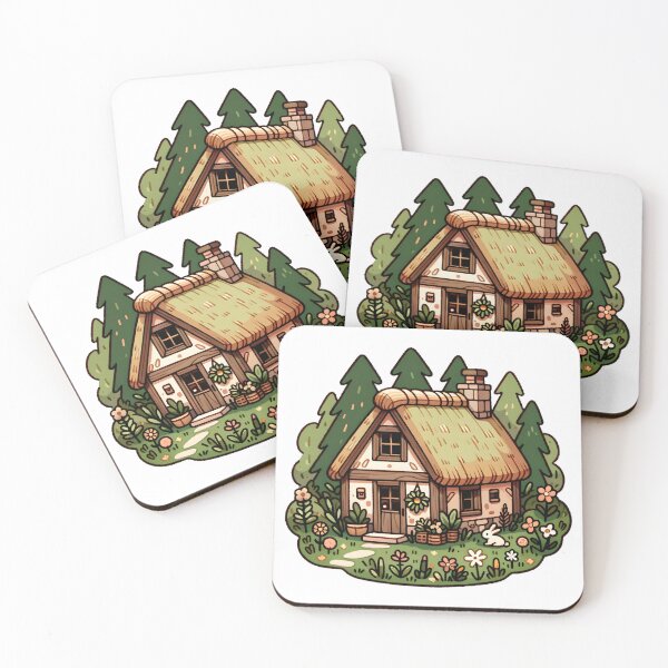 Aperçu de l'œuvre Woodland Cottage in Bloom créée et vendue par UmbrellaStudio1.