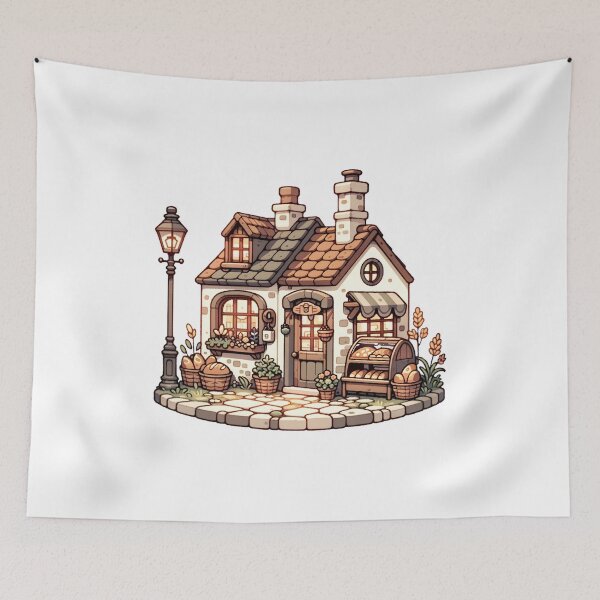 Item preview, Quaint Village Bakery  designed and sold by UmbrellaStudio1.