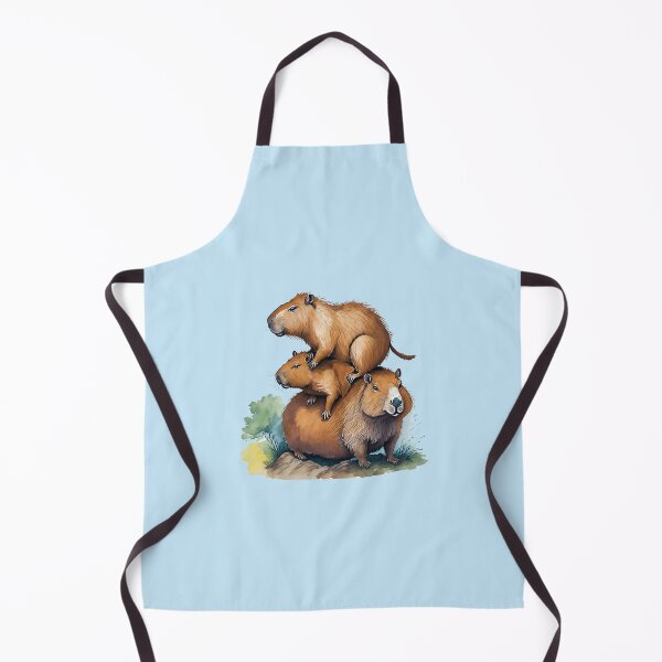 Item preview, CAPYBARAS STACKED IN LINE designed and sold by cubiask.