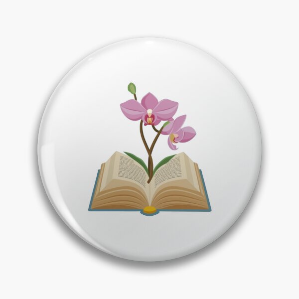 Item preview, Flowers Growing From Book | Two beautiful light purple orchid flowers orchid flowers designed and sold by CircinusStore.