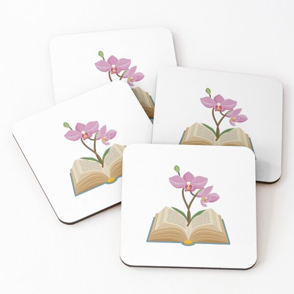 Item preview, Flowers Growing From Book | Two beautiful light purple orchid flowers orchid flowers designed and sold by CircinusStore.