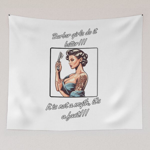 Item preview, Barber Girl no.3 - Barber girls do it better! designed and sold by QvDesigns.