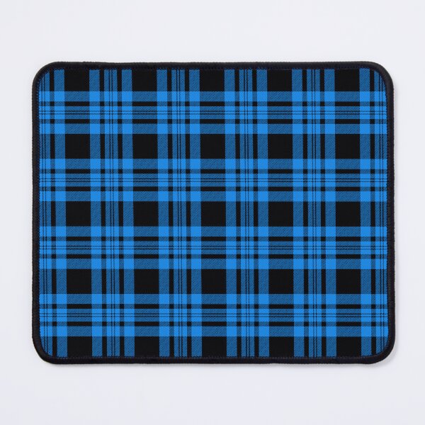 Item preview, Blue Plaid, Black Tartan; Pattern Design designed and sold by ModdiesColors.