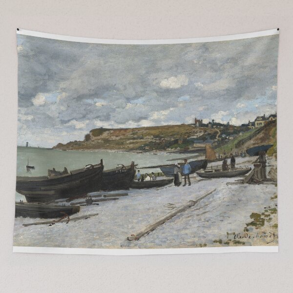 Aperçu de l'œuvre Claude Monet Fine Art Print Sainte-Adresse créée et vendue par Suzana Djordjevic.