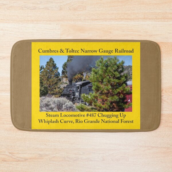 Item preview, Steam Trains As Home Decor: Stickers, Magnets, Desk Mats, Mouse Pads, Pillows, Totes, Mugs, Wall Art, Comforters, Shower Curtains, Clocks, Art Prints, Throw Blankets, Bath Mats, Jigsaw Puzzles & More designed and sold by MoreEZUSA-Here.