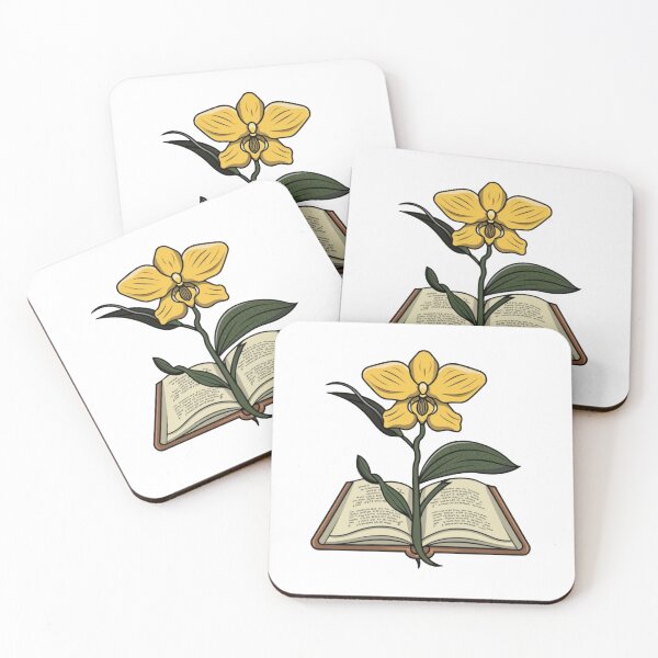 Item preview, Flowers Growing From Book | A beautiful yellow Orchid designed and sold by CircinusStore.