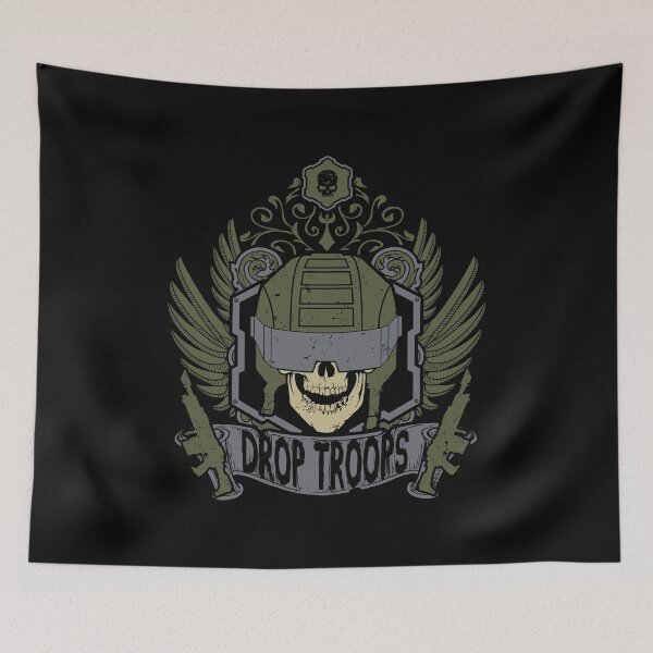 Item preview, DROP TROOPS - WAR CREST designed and sold by EscanV.