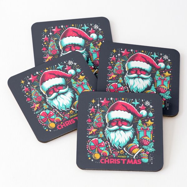 Item preview, Merry Christmas wishes Santa Claus greeting card graphics  designed and sold by JaroDesign2023.