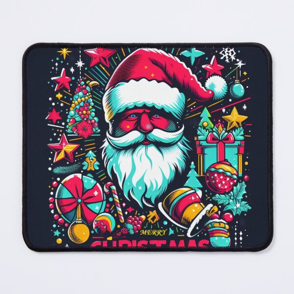 Item preview, Merry Christmas wishes Santa Claus greeting card graphics  designed and sold by JaroDesign2023.