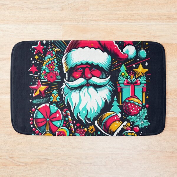 Item preview, Merry Christmas wishes Santa Claus greeting card graphics  designed and sold by JaroDesign2023.