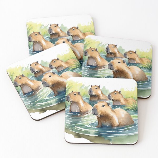 Item preview, wild capybaras designed and sold by cubiask.