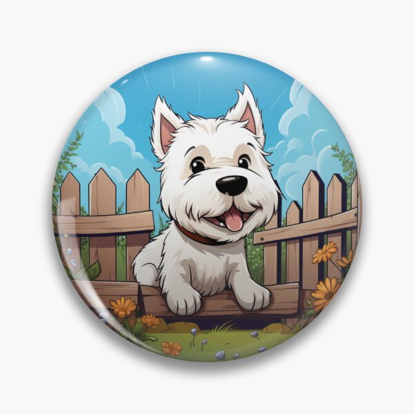 Item preview, Backyard Buddy: Cartoon Westie Tale designed and sold by PureGlee.