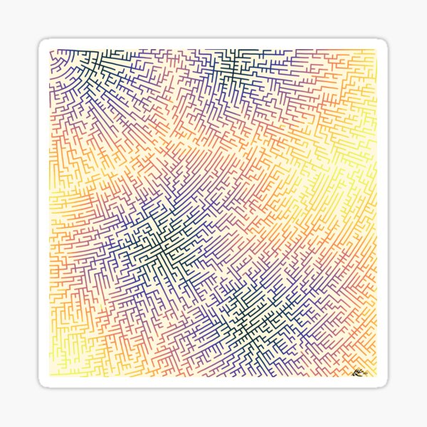 Corner Maze Plasma Sticker