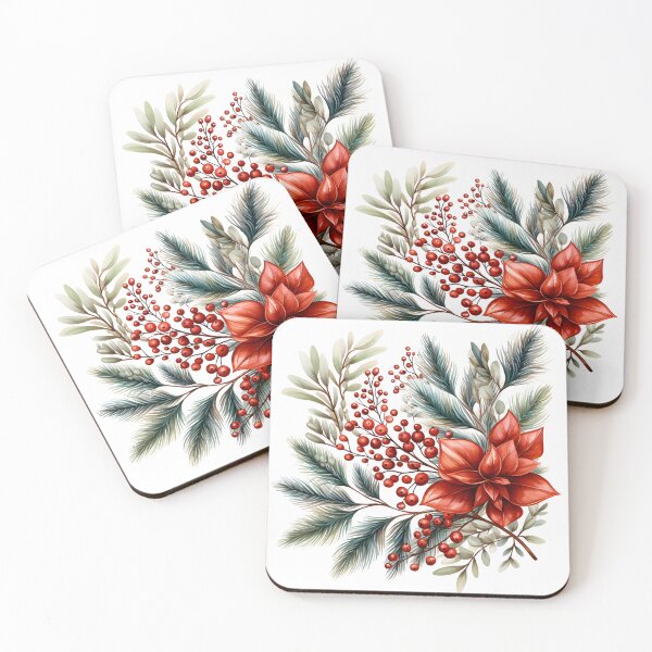 Item preview, FESTIVE CHRISTMAS FLORAL COLORFUL designed and sold by Sanny88.