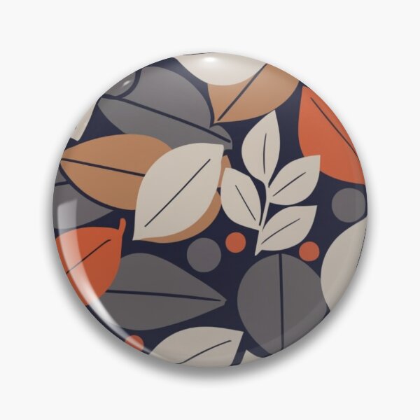 Item preview, Dark Autumn / Deep Autumn pattern, skin-tone matching, personal color analysis, PCA, mid-century modern leaves designed and sold by look4seasons.