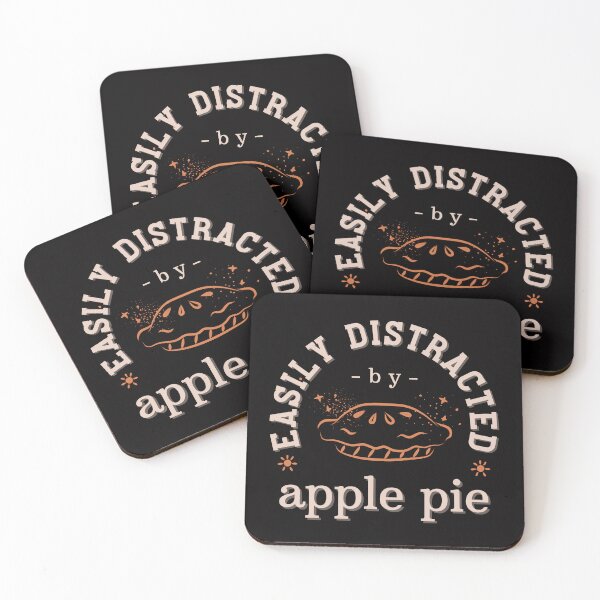 Item preview, Apple Pie Quotes, Pie Sayings, "Easily Distracted by Apple Pie" designed and sold by Mariana Piana.