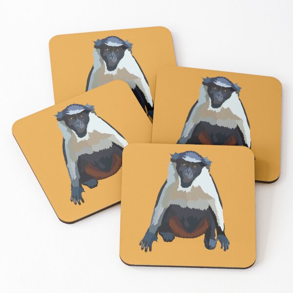 Item preview, D is for Diana Monkey,Diana Monkey Illustration – Stunning Primate Art for Wildlife and Nature Lovers designed and sold by PrettylittlepastelUk.