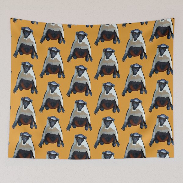 Item preview, D is for Diana Monkey,Diana Monkey Illustration – Stunning Primate Art for Wildlife and Nature Lovers designed and sold by PrettylittlepastelUk.