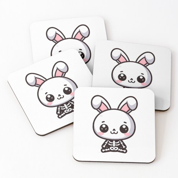 Item preview, Cute skeleton with bunny ears designed and sold by Wxjtecki.