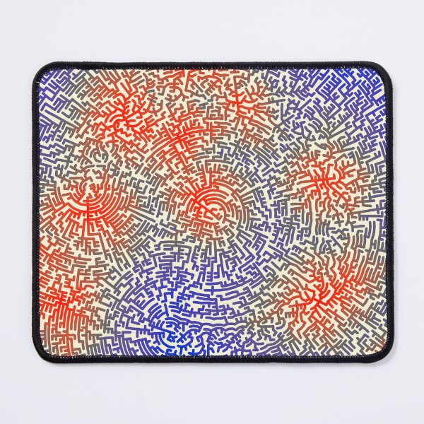 Item preview, Center Maze Blue Red designed and sold by Mary Holstege.