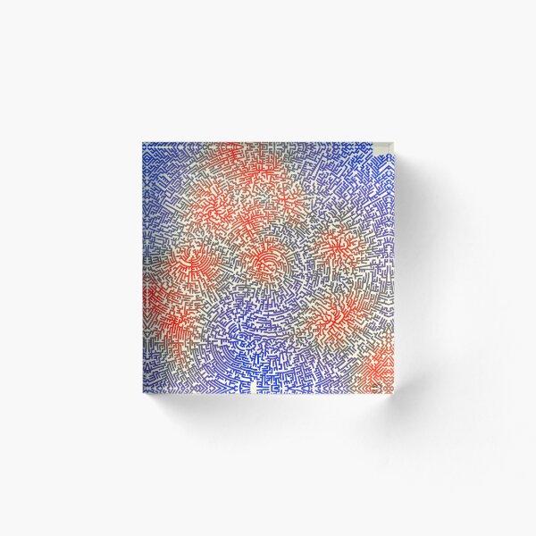 Item preview, Center Maze Blue Red designed and sold by Mary Holstege.